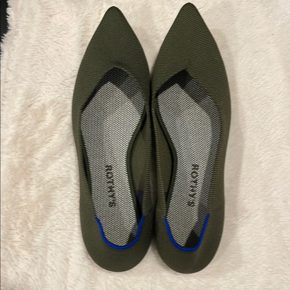 Rothy's Women's Green Flats